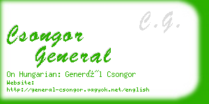 csongor general business card